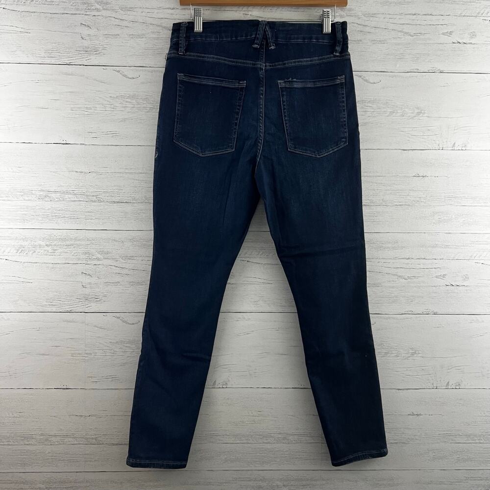 Good American NWT Good Legs Crop Dark Wash Skinny Jeans Size 12/31 - Picture 2 of 7